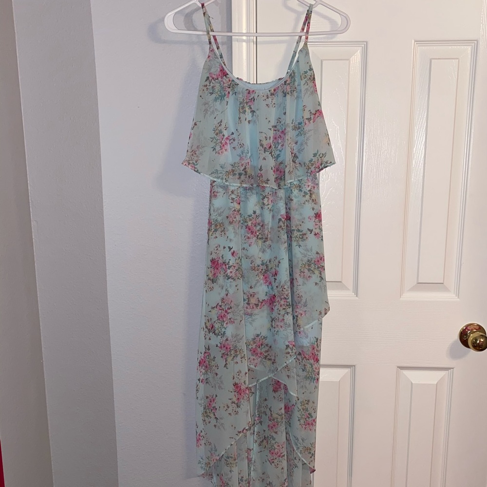 Cinderella Collection Floral High-Low Dress